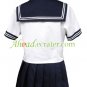 Royal Blue Short Sleeves Sailor School Uniform Cosplay Costume 2
