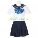 Short Sleeves Sailor School Uniform Cosplay Costume