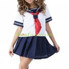 Short Sleeves School Uniform Cosplay Costume