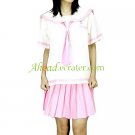White And Pink School Uniform Costume