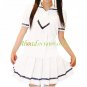White Short Sleeves School Uniform cosplay costume