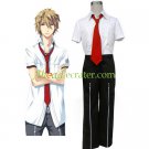 Short Sleeves Red Tie Starry☆Sky Seigatsu Academy Male Summer Uniform Cosplay Costume