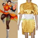 Street Fighter Chun-Li Yellow Cosplay Costume