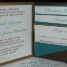 Peacock Inspired Wedding Invitation