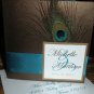 Peacock Inspired Wedding Invitation