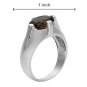 2.30ctw Smokey Topaz Sterling Silver Ring Ladies Size 7
