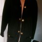 RICH & LEVY Black Knit Sweater Blazer Sz M