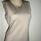 GARFIELD & MARKS Beige Sleeveless Sweater Sz M