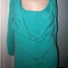 SHARON YOUNG Turquoise Sweater Sz M