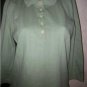 LAUREN RALPH LAUREN Green Cotton Shirt Sz S