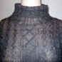 BICE/SAG HARBOR Gray Cable Turtleneck Sweater Sz M