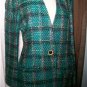 CARLISLE Lined Multi Colored/Metalic Heavy Blazer Sz 10