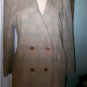 LAUREL Lined Blk/Brown Textured Wool Blazer Sz 34(S/M)
