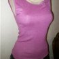 MICHAEL STARS Pink /Wht KnitShirt Sz One Size