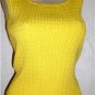 LAUREN RALPH LAUREN Lemon Yellow Cable Knit Sweater SzS
