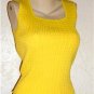 LAUREN RALPH LAUREN Lemon Yellow Cable Knit Sweater SzS