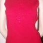 ANN TAYLOR LOFT Red Sleeveless Sweater Sz M