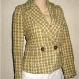 NWT BANANA REPUBLIC  Grn /Beige Textured  Blazer Sz  PS