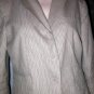 ANN TAYLOR LOFT Lined Beige Pinstripe Blazer Sz 10