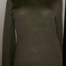 CARLISLE 100% Silk Olive Green Sweater Sz M