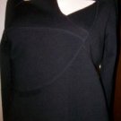 CLORINDA Black Merino Wool Italian Sweater Sz S