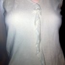 BANANA REPUBLIC Ivory SilkBlend Sleeveless Sweater SzS