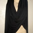 Long Black Unusual Cardigan  Lightweight Sweater Sz M