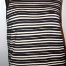 NWT EDDIE BAUER Sleeveless Blk/Wht Sweater Sz M