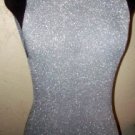 NWOT LAPIS Silver/Metalic Sleeveless Sweater Sz L