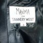 TANNERY WEST MAXIMA Lined Black Leather Bustier Sz 4