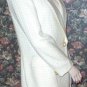 ALBERT NIPON Lined Cream/White Dressy Seasonal Suit Sz8