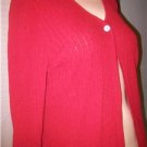 JONES NEW YORK Red Cardigan Sweater Sz M