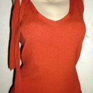 ANN TAYLOR LOFT Rust Sleeveless Sweater Sz S