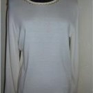 NWT PETITE SOPHISTICATE Cream Dressy Sweater Sz M