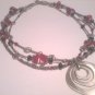 Red Lampwork Glass Necklace