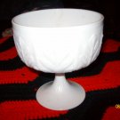 Milk Glass Oak Leaf Floral Vases