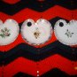 Set of three trinket, garnish dishes