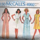 McCall's 4992 70s UNCUT Dress Jacket Skirt Pants Vintage Sewing Pattern