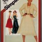 Simplicity 5318 80s UNCUT Super Summer Strappy Long DRESS & JACKET Vintage Sewing Pattern