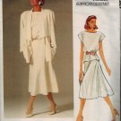 Vogue 1387 Vintage 80s "American Designer" J. Anthony Unlined JACKET, SKIRT & TOP Sewing Pattern