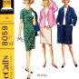 McCall's 8059 60s *UNCUT Half Size COAT or JACKET, DRESS or BLOUSE & SKIRT Vintage Sewing Pattern