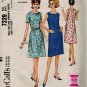 McCall's 7229 60s Half Size DRESS "Easy to Sew" Vintage Sewing Pattern