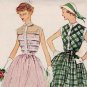 Simplicity 3252 50s feminine Tucked Sheer DRESS Vintage Sewing Pattern