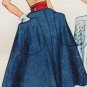 Simplicity 3927 50s Awesome Cuffed BLOUSE & Full SKIRT Vintage Sewing Pattern