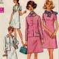 Simplicity 8462 60s Half Size DRESS, JACKET & SCARF Vintage Sewing Pattern