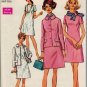 Simplicity 8462 60s Half Size DRESS, JACKET & SCARF Vintage Sewing Pattern