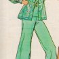 Simplicity 6668 70s Half Size SHIRT-JACKET, TOP & WIDE LEG PANTS Vintage Sewing Pattern