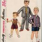 Simplicity 1019 50s Little Boy's JACKET, VEST & PANTS in 2 Lengths Vintage Sewing Pattern