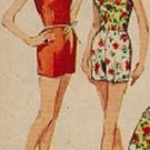 Simplicity 4435 60s Mad Men Beach DRESS, BATHING SUIT Vintage Sewing Pattern