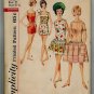 Simplicity 4435 60s Mad Men Beach DRESS, BATHING SUIT Vintage Sewing Pattern